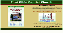 Desktop Screenshot of firstbiblebaptist1611.com