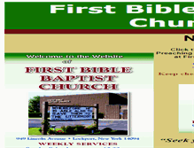 Tablet Screenshot of firstbiblebaptist1611.com